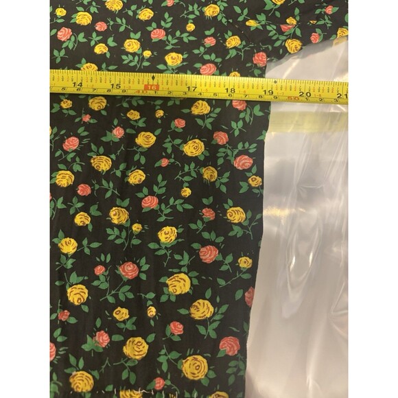 vintage 70s 60s Ditsy Floral Prairie Dress Long Sz M Cottagecore Metal Talon Zip - Picture 7 of 16